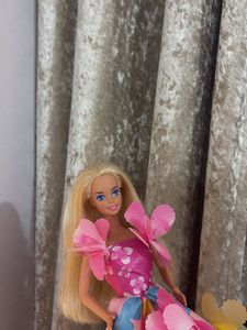 Vintage Barbie Doll in Floral Gown