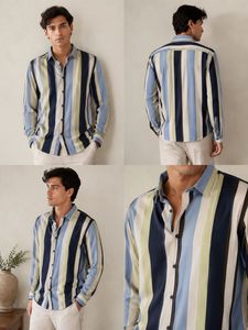 Striped Button-Up Shirt