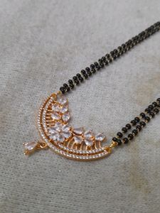 Ad Diamond 💎 Rose Gold Polish Mangalsutra