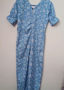 Blue floral Jumpsuit