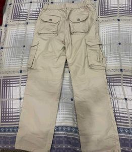 Beige Cargo Pants