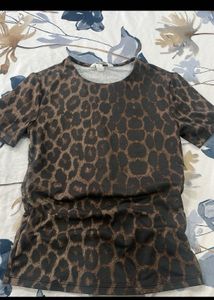 Leopard Print Short Sleeve T-Shirt