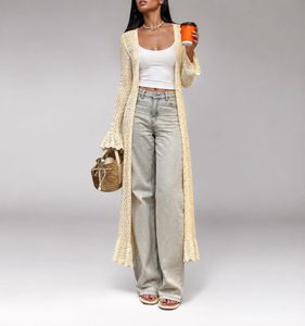 Boho Crochet Duster Long Shrug