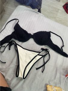 Chic Black & White Bikini Set