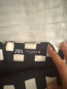 ZARA Checkered Mini Skirt
