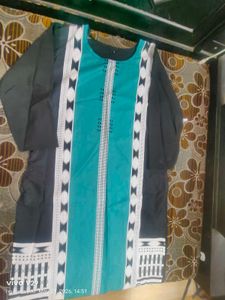 Stylish Teal &amp; Black Kurta