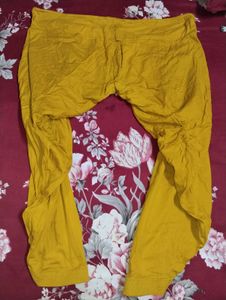 Embroidered Yellow Kurta