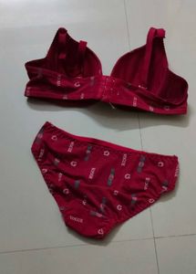 Red VOGUE Bra &amp; Panty Set