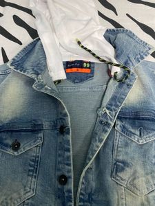 Men's Denim Jacket with Hood