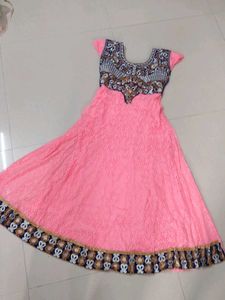anarkali dress with dupatta and bottom wear