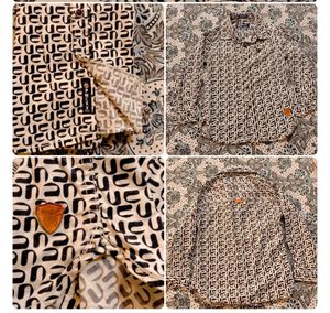 kids  Designer Print Button-Up Shirt