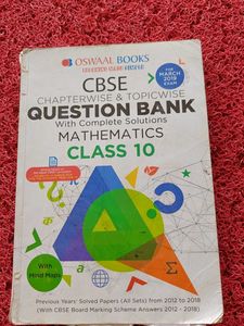 Oswaal CBSE Maths Class 10 Question Bank