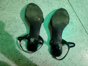 Metro Women's Black Sling Back Sandals