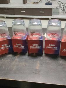 Royal Challenge Glasses (Set of 6