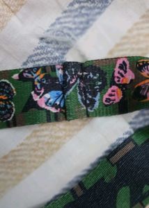 Embroidered Elephant Patch Purse
