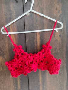 Floral Crochet Crop Top