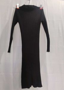 Shein Ribbed Long Sleeve Dress