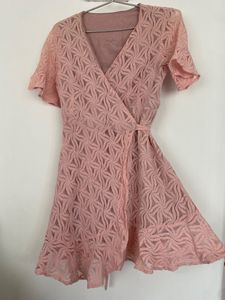 Peach Lace Dress