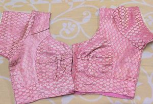 Pink Brocade Blouse
