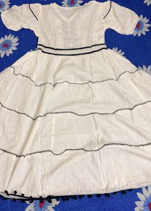 White Tiered Embroidered Maxi Dress