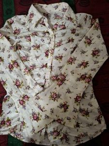Floral Print Button-Up Shirt