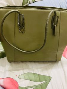 Stylish Olive Green Tote Bag