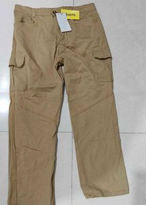 khaki Stylish Cargo Pants with tag