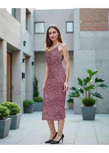 Sale!!Shein Stylish Leopard Print Slip Dress