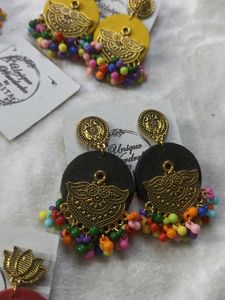 Boho Jhumka Earrings  (Combo of 5)