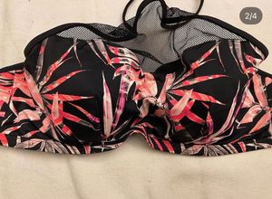 Tropical Print Bikini Top