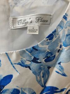 🇦🇺Imported Designer Blu Floral Hi-Low Dress