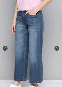 Women's Wide Leg Cropped Jeans