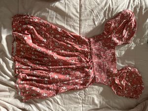 Floral Puff Sleeve Mini Dress