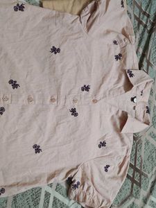 Embroidered Cotton women shirt (2 pcs)