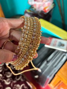 Elegant Gold Pearl Choker Necklace