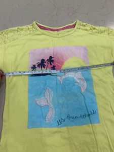 BOGO Yellow Dolphin Print T-Shirt