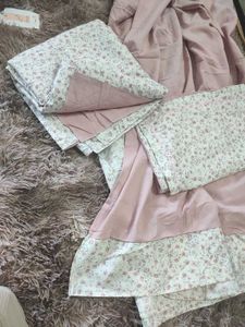 Floral Print Cotton Bed Sheet Set