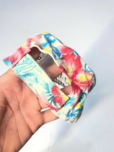 Tropical Floral Print Baseball Cap