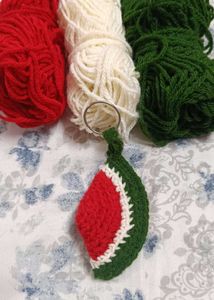 Cute Crochet Watermelon Keychain🍉
