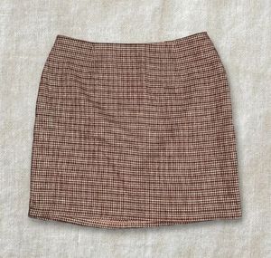 Chic Gingham Mini Skirt