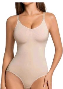Comfortable Beige Bodysuit Shapewear