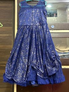 Elegant Blue Party Dress