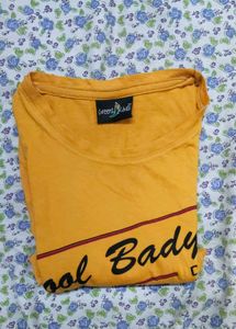 Yellow "Cool Badyirl" Graphic Tee