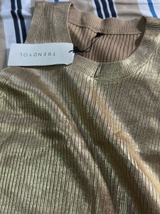 Sparkly Gold Sleeveless Top