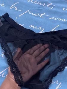 Black Lace Trimmed Panties
