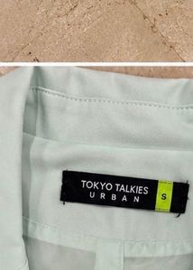 Light Mint Green Cropped Blazer