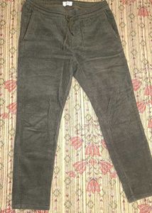 Olive Green Corduroy Joggers