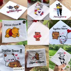 Custom Embroidered Handkerchief any three