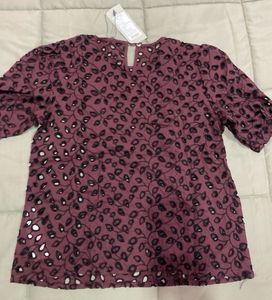 ONLY Casual Regular SleevesEmbroidered WomenPurple