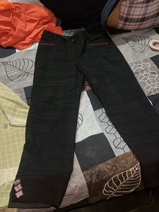 Stylish Black Plaid Pants